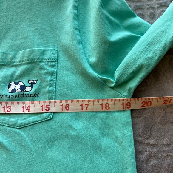 Vineyard Vines Teal Long Sleeve Soccer Tee XL - Picture 6 of 7